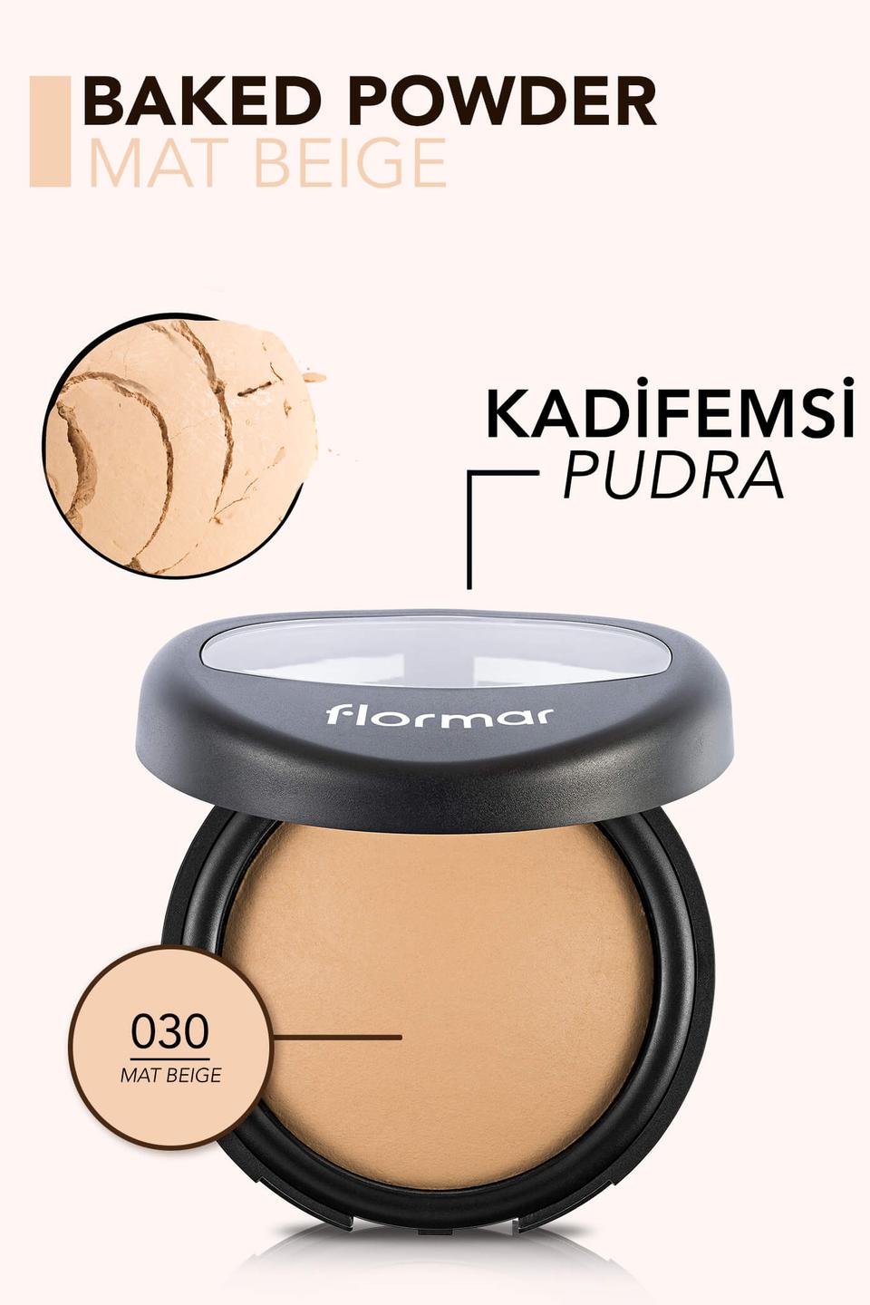  Yüksek Pigmentli & Yarı Mat Bitişli Fırınlanmış Kompakt Pudra Bej 8690604178629 | Flormar