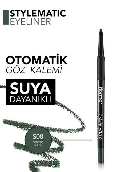  Stylematic Mat Bitişli & Suya Dayanıklı Asansörlü Göz Kalemi  8690604190553 | Flormar