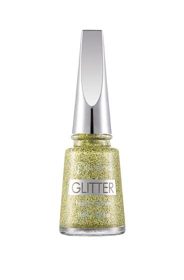  Glitter Yarı Transparan & Parlak Bitişli Simli Oje Altin 8690604195695 | Flormar