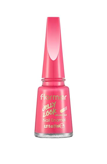  Jelly Look Yüksek Pigmentli & Parlak Bitişli Jel Görünümlü Oje Pembe 8690604497751 | Flormar