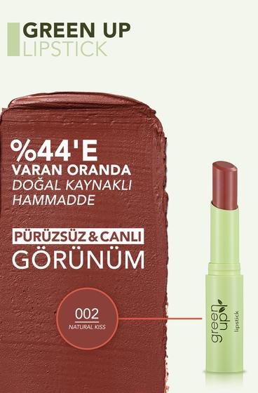  Green Up Yüksek Pigmentli & Yarı Mat Bitişli Vegan Ruj Kahverengi̇ 4251903322171 | Flormar