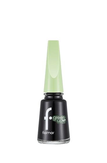 Green Up Yüksek Pigmentli & Parlak Bitişli Nefes Alabilen Vegan Oje Si̇yah 4251903324120 | Flormar