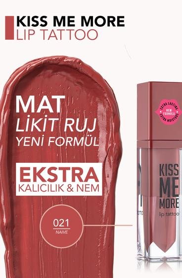  Kiss Me More Yüksek Pigmentli & Mat Bitişli Nemlendirici Likit Ruj  8682536040884 | Flormar