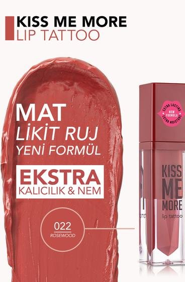  Kiss Me More Yüksek Pigmentli & Mat Bitişli Nemlendirici Likit Ruj  8682536040891 | Flormar