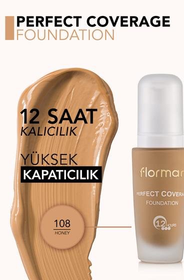  Perfect Coverage Yüksek Pigmentli & Yarı Parlak Bitişli SPF15 Fondöten Bej 8690604098675 | Flormar