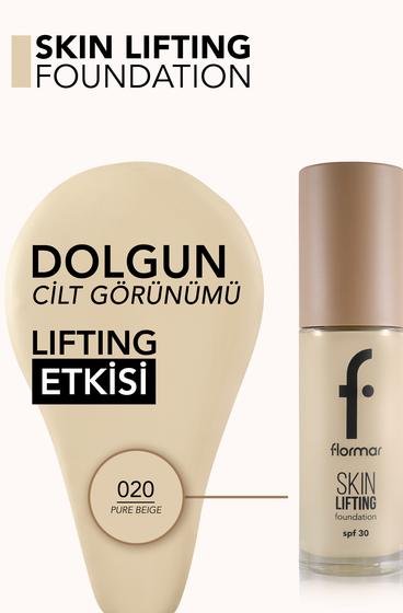  Skin Lifting Sıkılaştırıcı Bakım Yapan Kremsi Dokulu SPF 30 Fondöten  8682536059558 | Flormar