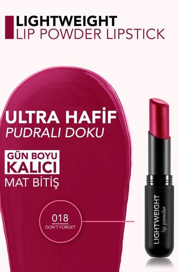  Lightweight Lip Powder Yüksek Pigmentli & Mat Bitişli Ultra Hafif Ruj  8682536063753 | Flormar