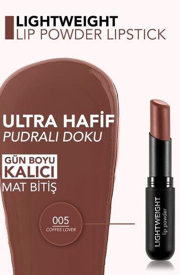  Lightweight Lip Powder Yüksek Pigmentli & Mat Bitişli Ultra Hafif Ruj  8682536061728 | Flormar