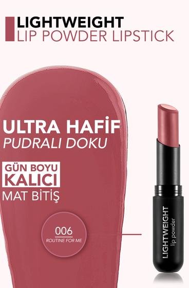  Lightweight Lip Powder Yüksek Pigmentli & Mat Bitişli Ultra Hafif Ruj  8682536061742 | Flormar
