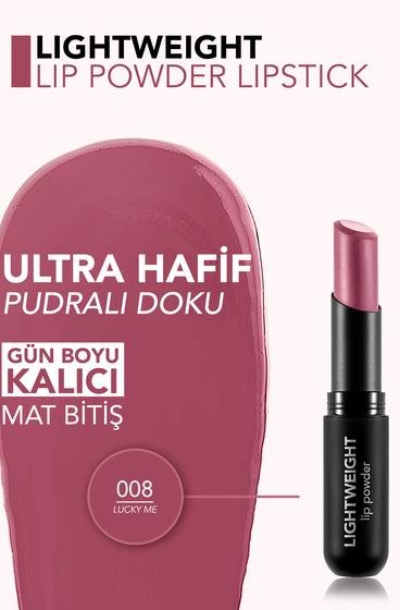  Lightweight Lip Powder Yüksek Pigmentli & Mat Bitişli Ultra Hafif Ruj  8682536061780 | Flormar