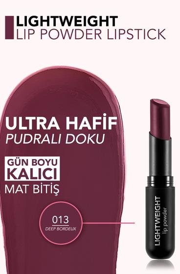  Lightweight Lip Powder Yüksek Pigmentli & Mat Bitişli Ultra Hafif Ruj  8682536061889 | Flormar