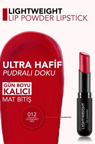  Lightweight Lip Powder Yüksek Pigmentli & Mat Bitişli Ultra Hafif Ruj  8682536061865 | Flormar
