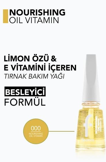  Nourishing Oil Vitamin Limon Özü & E Vitamini İçeren Tırnak Bakım Yağı  8682536059190 | Flormar