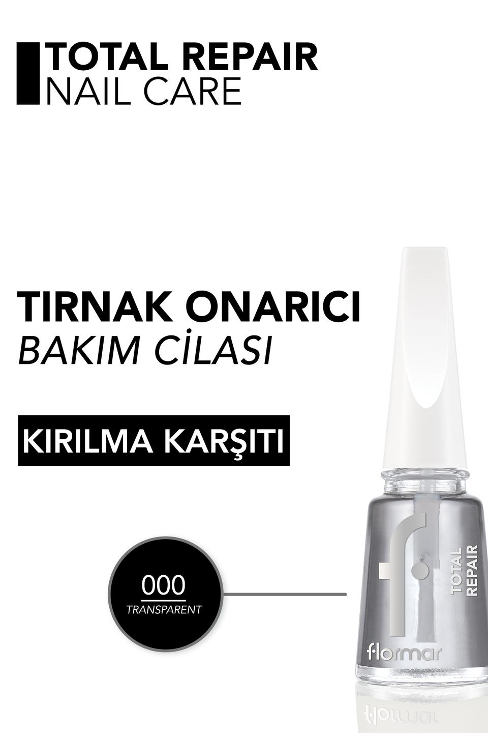  Total Repair Çok Yönlü Bakım Yapan Onarıcı Oje Bazı/Tırnak Cilası  8682536059213 | Flormar