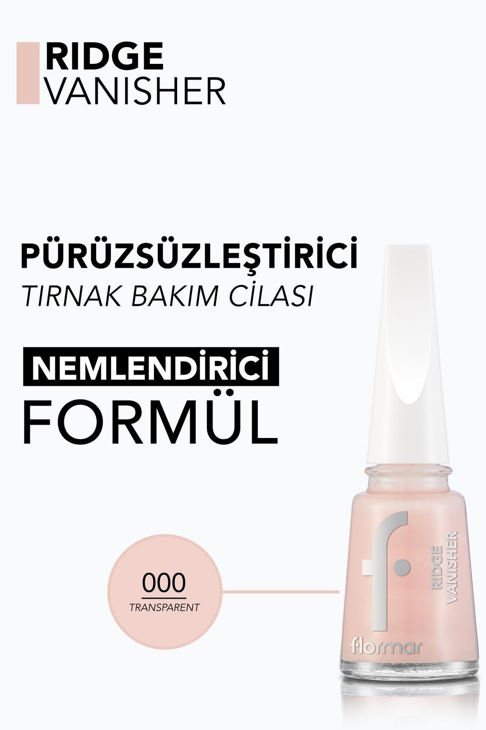  Ridge Vanisher Nemlendirici & Pürüzsüzleştirici Oje Bazı/Tırnak Cilası  8682536059350 | 
