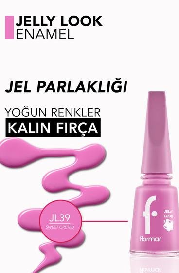  Jelly Look Yüksek Pigmentli & Parlak Bitişli Jel Görünümlü Oje Pembe 8690604378494 | Flormar