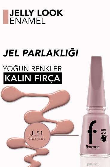  Jelly Look Yüksek Pigmentli & Parlak Bitişli Jel Görünümlü Oje Pembe 8690604564194 | Flormar