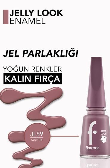  Jelly Look Yüksek Pigmentli & Parlak Bitişli Jel Görünümlü Oje Pembe 8690604612796 | Flormar