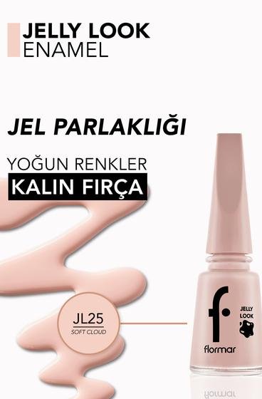  Jelly Look Yüksek Pigmentli & Parlak Bitişli Jel Görünümlü Oje Pembe 8690604282197 | Flormar