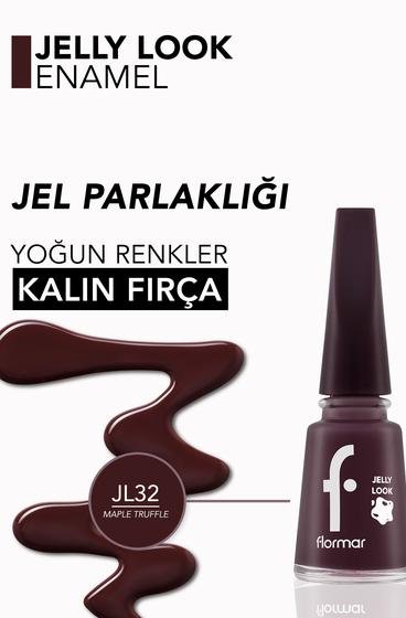  Jelly Look Yüksek Pigmentli & Parlak Bitişli Jel Görünümlü Oje Bordo 8690604378425 | Flormar