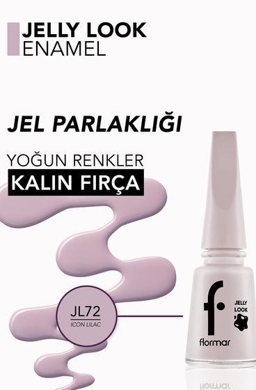  Jelly Look Yüksek Pigmentli & Parlak Bitişli Jel Görünümlü Oje Li̇la 8682536023122 | Flormar