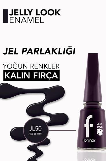  Jelly Look Yüksek Pigmentli & Parlak Bitişli Jel Görünümlü Oje Mor 8690604497805 | Flormar