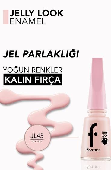  Jelly Look Yüksek Pigmentli & Parlak Bitişli Jel Görünümlü Oje Pembe 8690604497737 | Flormar