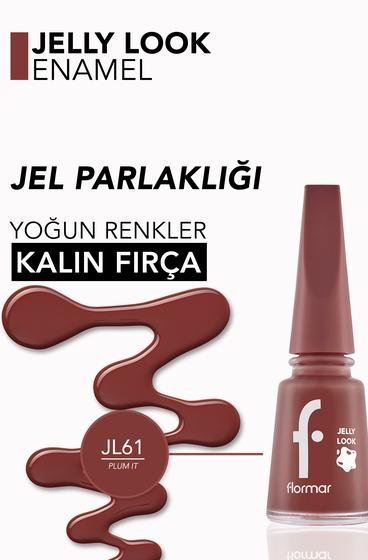  Jelly Look Yüksek Pigmentli & Parlak Bitişli Jel Görünümlü Oje Kahverengi̇ 8690604612819 | Flormar