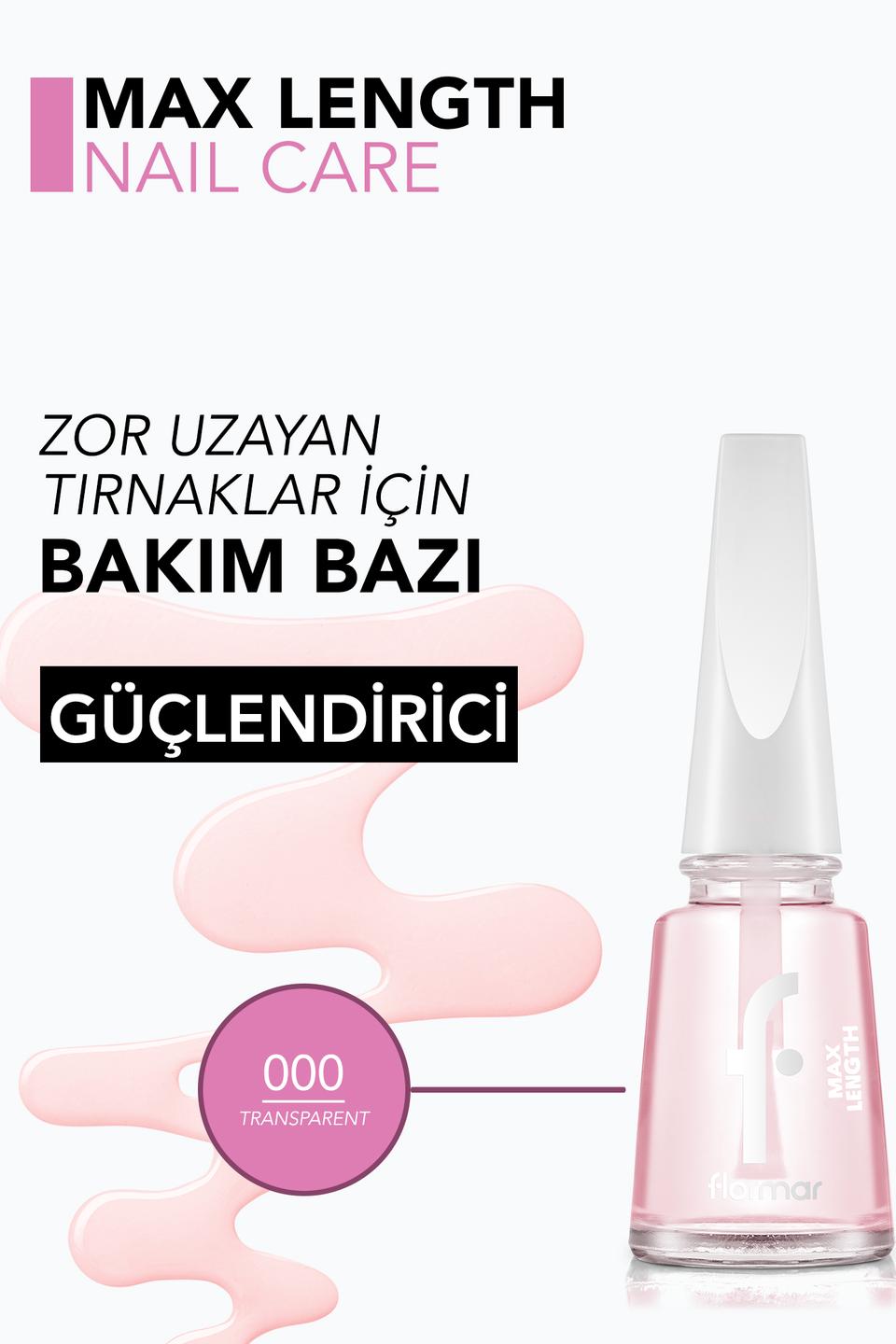  Max Length Besleyici & Uzamaya Yardımcı Oje Bazı/Tırnak Cilası  8682536086523 | 