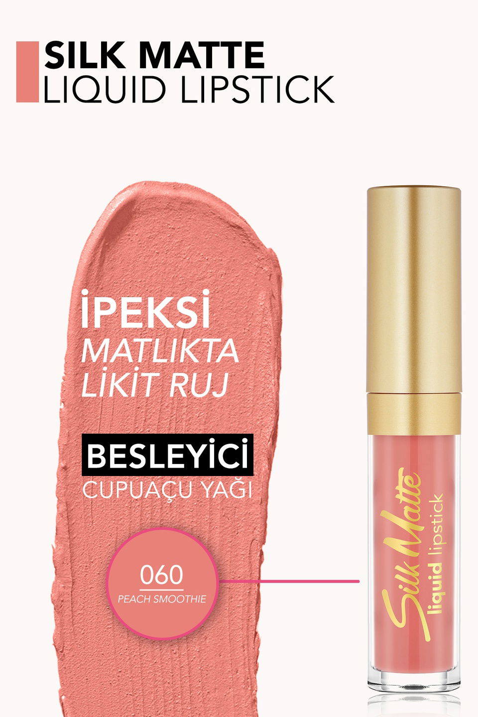  Silk Matte Yüksek Pigmentli & Mat Bitişli Nemlendirici Likit Ruj  8682536076630 | Flormar