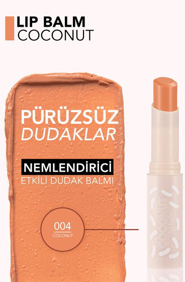  Hindistan Cevizi Aromalı Renklendirici & Besleyici Dudak Balmı Bej 8690604555390 | Flormar