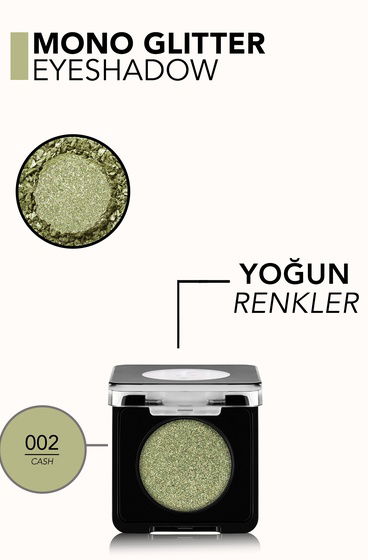  Mono Yüksek Pigmentli & Doğal Işıltılı Kompakt Göz Farı  8682536095617 | 