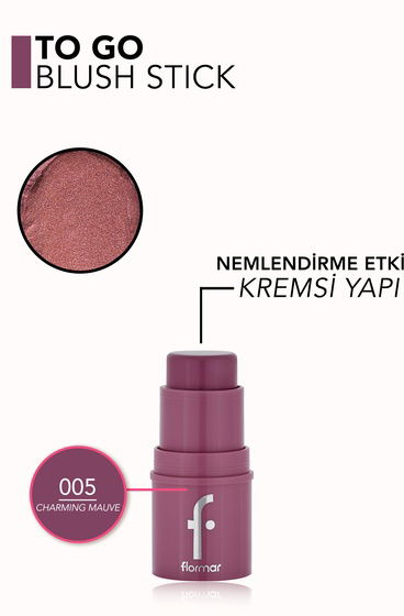  To Go Işıltılı & Doğal Bitişli Yoğunluğu Ayarlanabilir Kremsi Stick Allık  8682536098496 | 