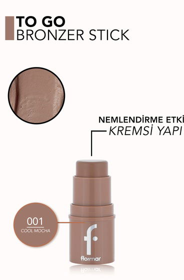  To Go Doğal Bitişli & Nemlendirme Etkili Kremsi Stick Bronzer  8682536098502 | 